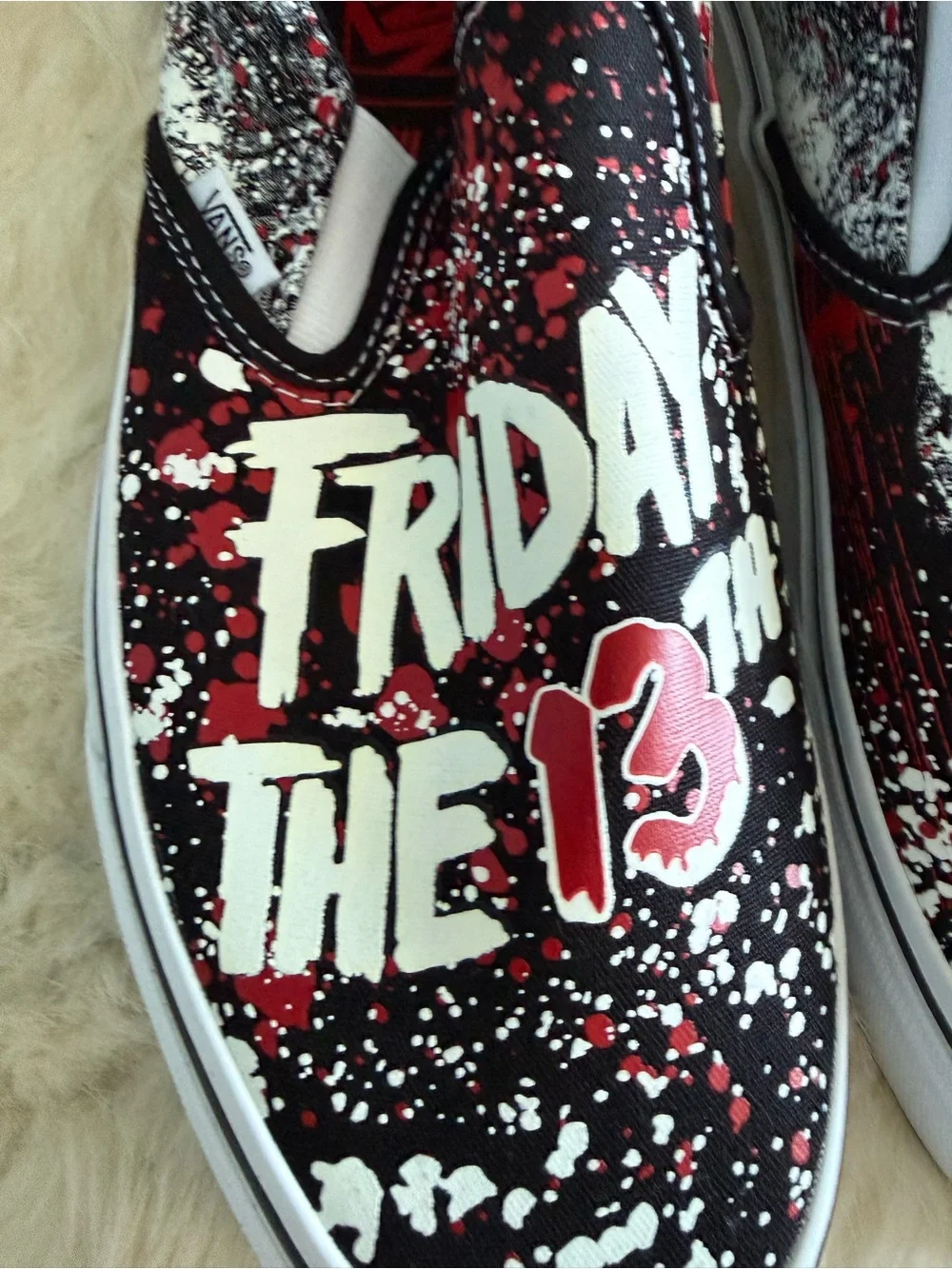 Vans x Horror Friday The 13th Jason Voorhees Halloween Glow In Dark Slip On Shoe